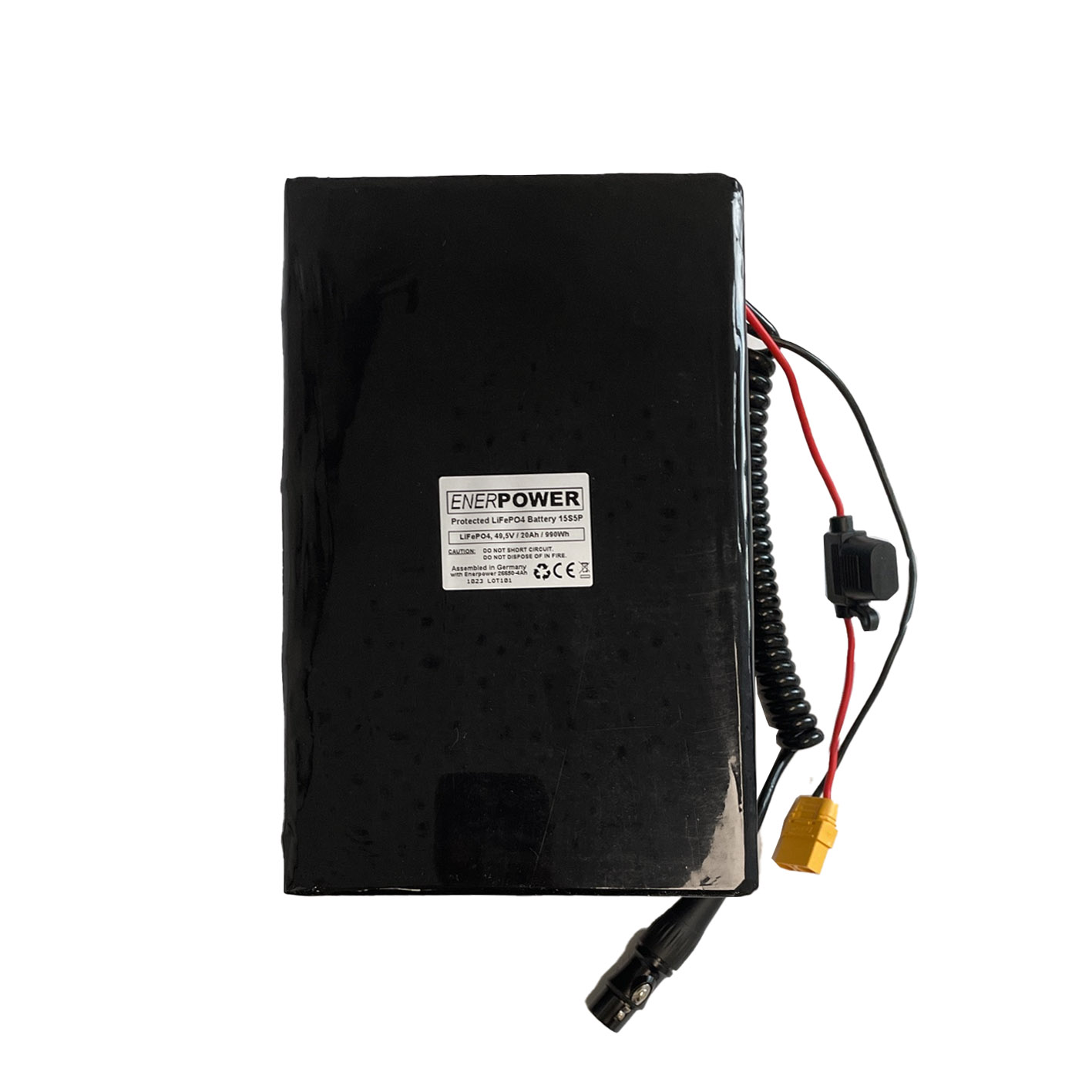 48V LiFePo4 Enerpower Battery 15S (48V) 20Ah 960Wh BMS 20A XT-90
