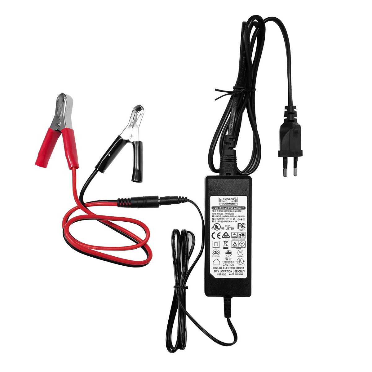 Adapter Kabel 500 mm DC5,5 x 2,1 zu Korokodilen 500 mm