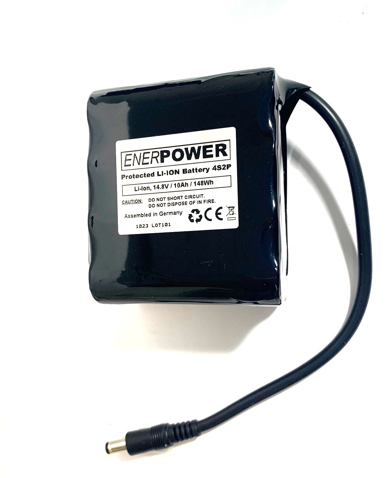 ENERpower 4S2P battery 14.4V-14.8V 10000 mAh 50E Li-Ion DC Connector Male Battery indicator