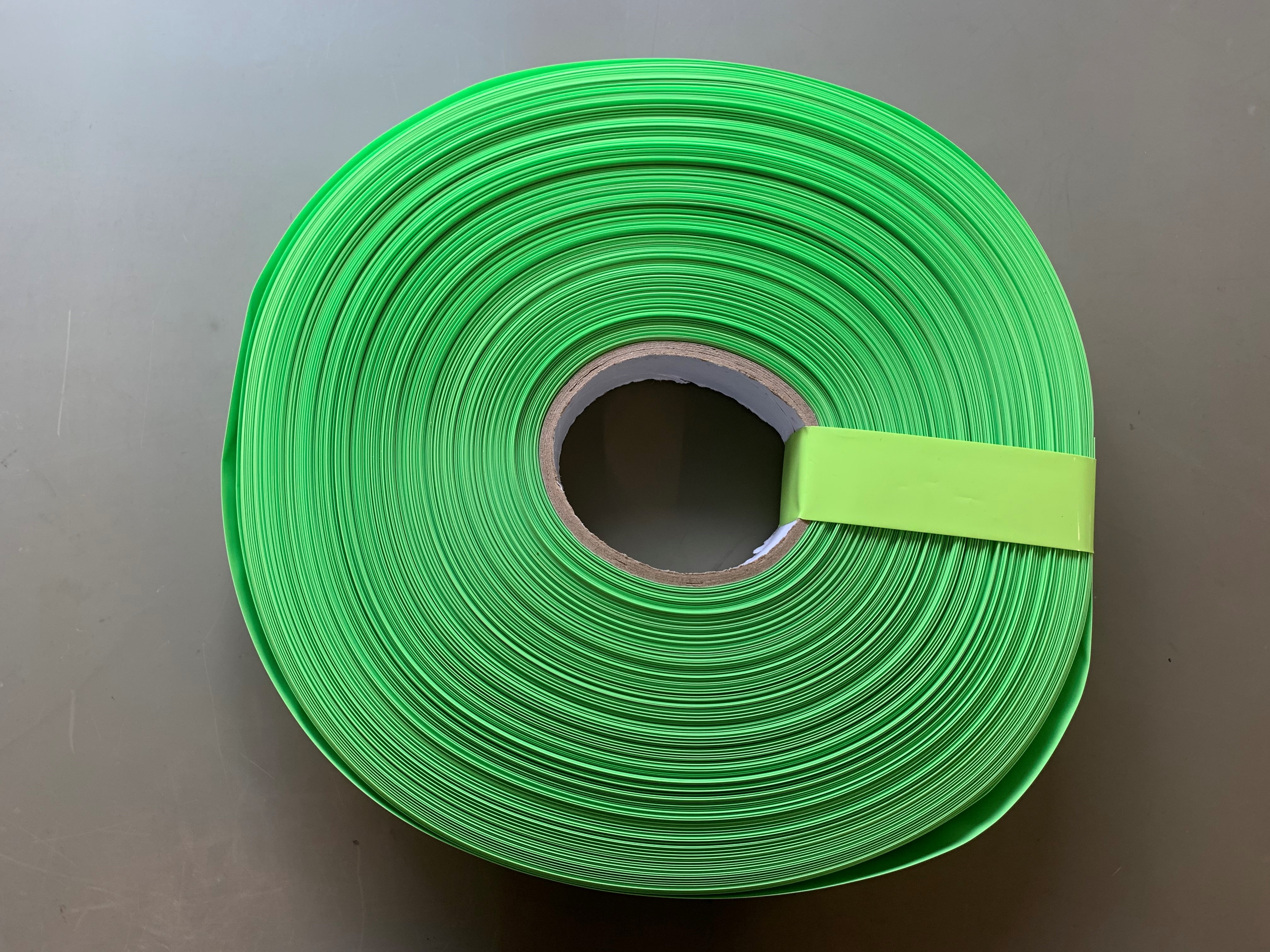 PVC heat shrink tubing 34 mm x 0.05 mm green (1 meter) for 20700 