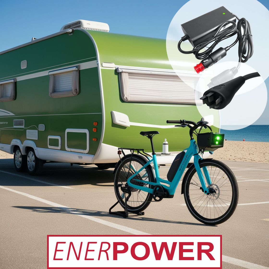 Enerpower 12V-24V DC-DC Ladegerät 42V 2A für Bosch Performance und Active Line 