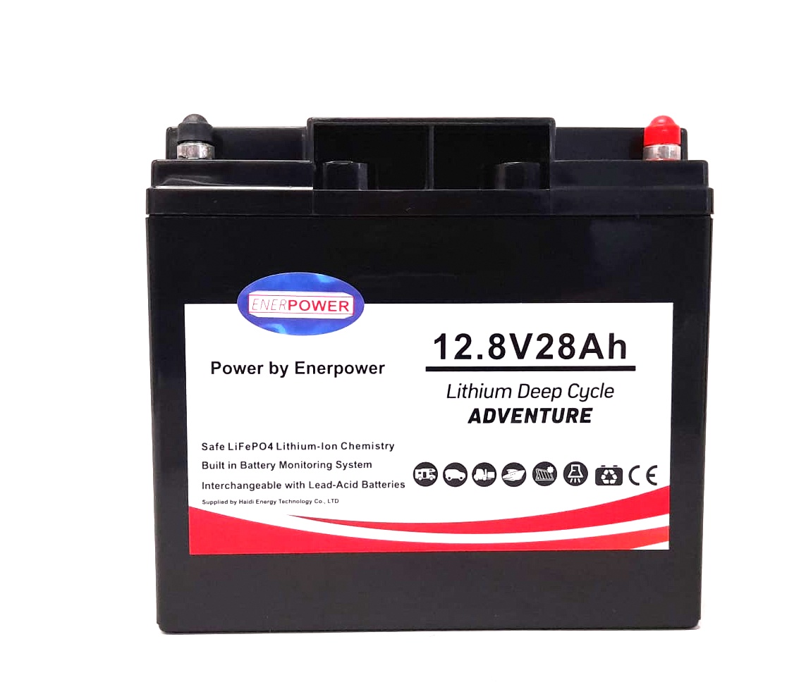 ENERpower LiFePO4 12V (12,8V) 28Ah 358Wh (360 Watt) 