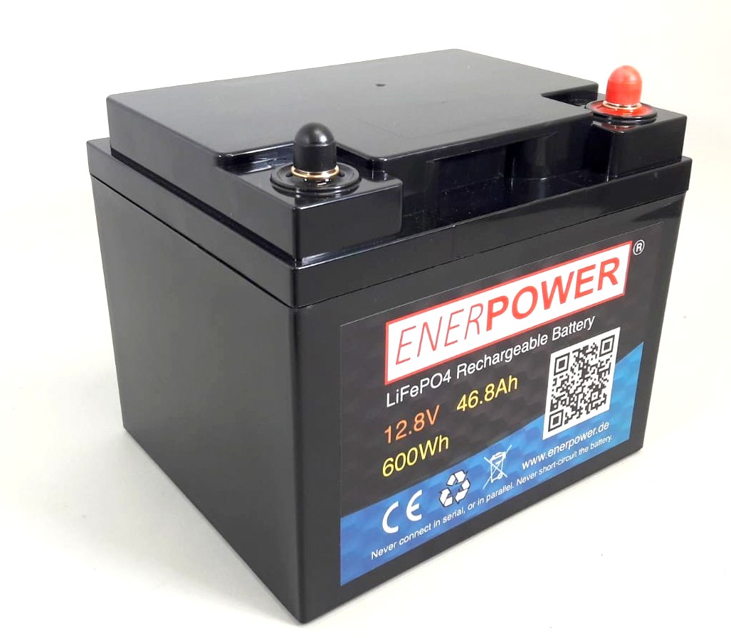 ENERpower LiFePO4 12V (12,8V) 46,80Ah 560Wh (480W) 