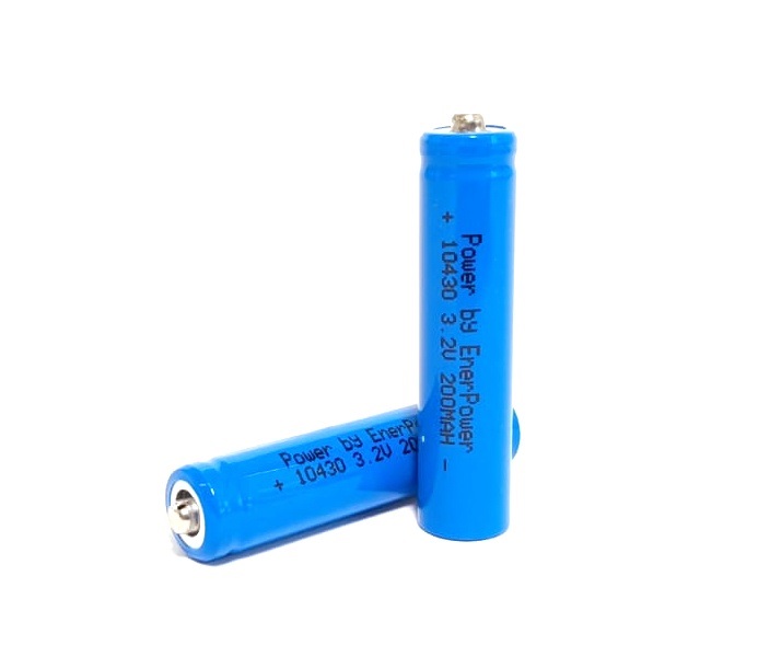 ENERpower 10430 (AAA) 3,2V 200 mAh 1C Button-Top
