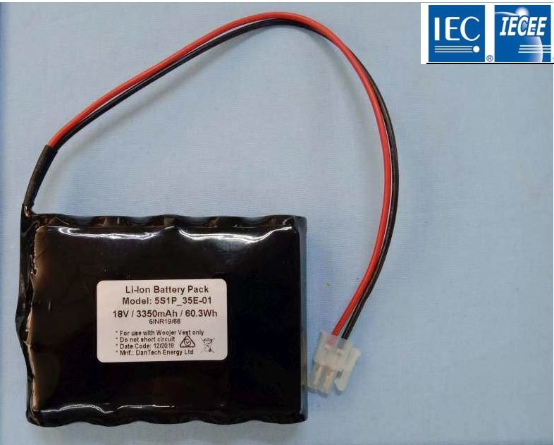 ENERpower Li-Ion Battery 18V (5S) 3450 mAh Molex IEC 62133