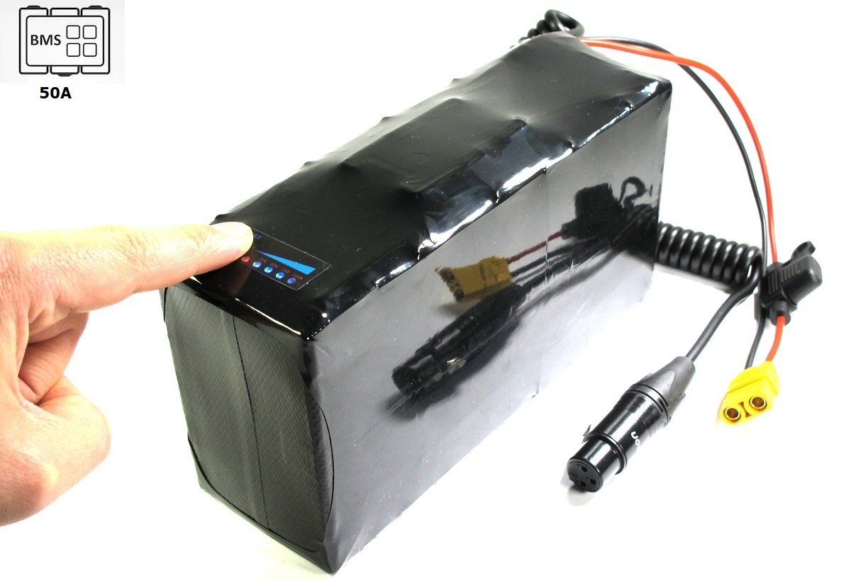 Softpack Battery 24V 18Ah (440Wh) BMS 50A XLR-3 with 30T (up to 1200 Watt)