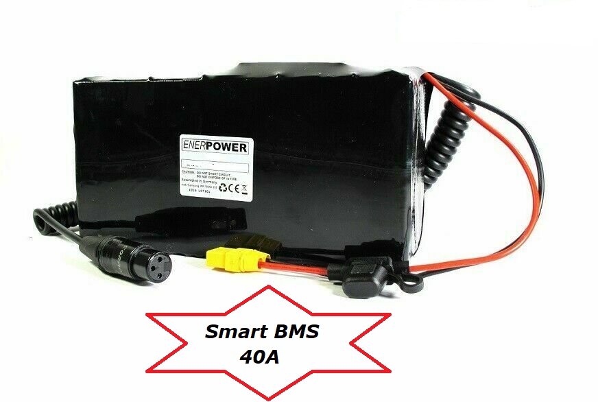 Softpack Battery 24V 35Ah BMS 40A XLR-3 with 50M