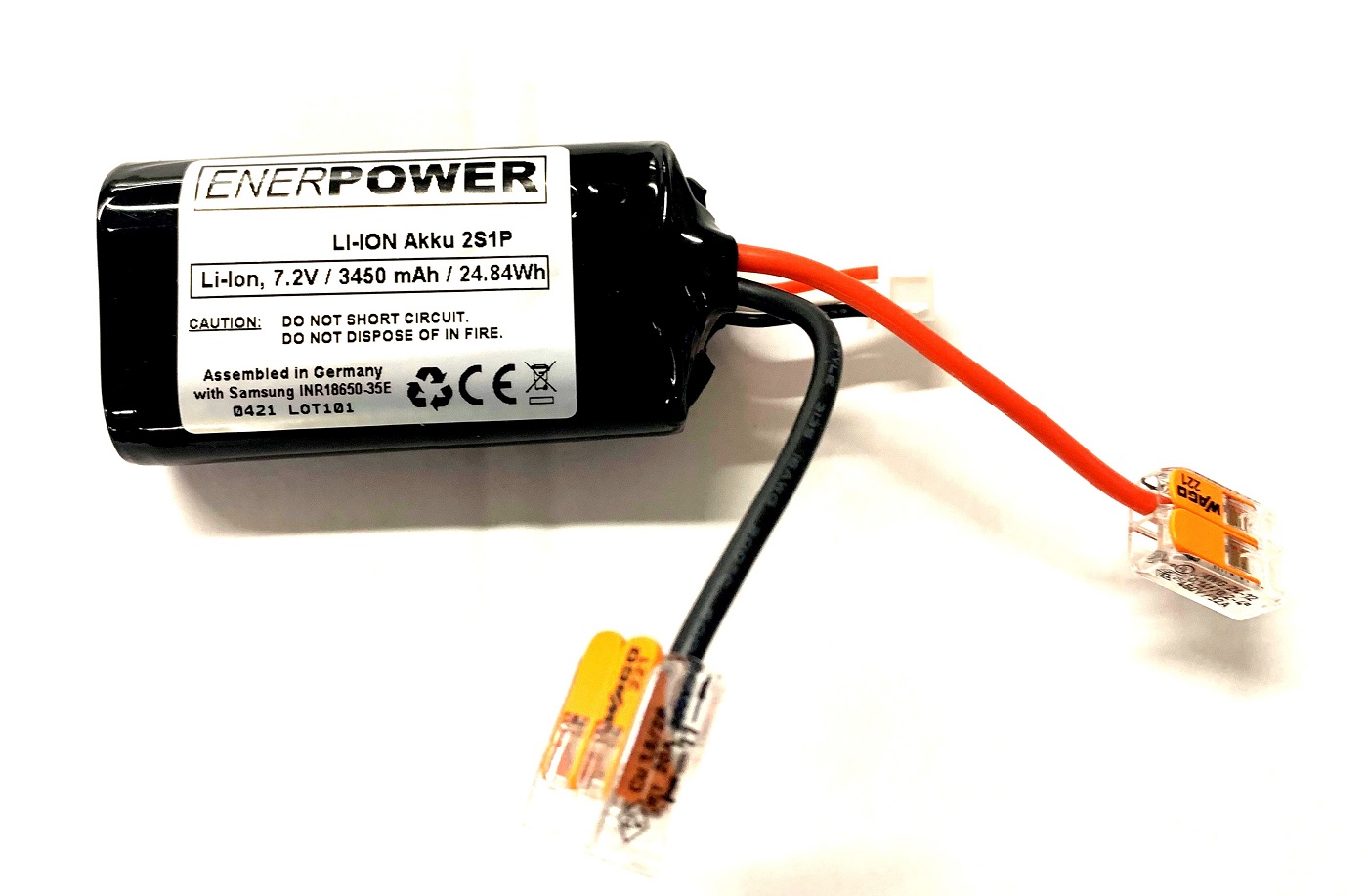 ENERpower RC 2S1P Akku Li.-Ion 7,2V- 7,4V 3,45Ah Open-End / JST-XH