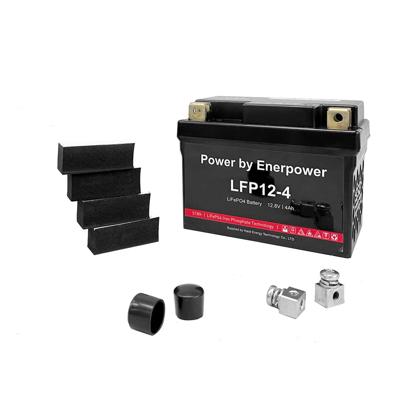 Enerpower LiFePO4 12V Motorradbatterie Starterbatterie 4Ah (50Wh)
