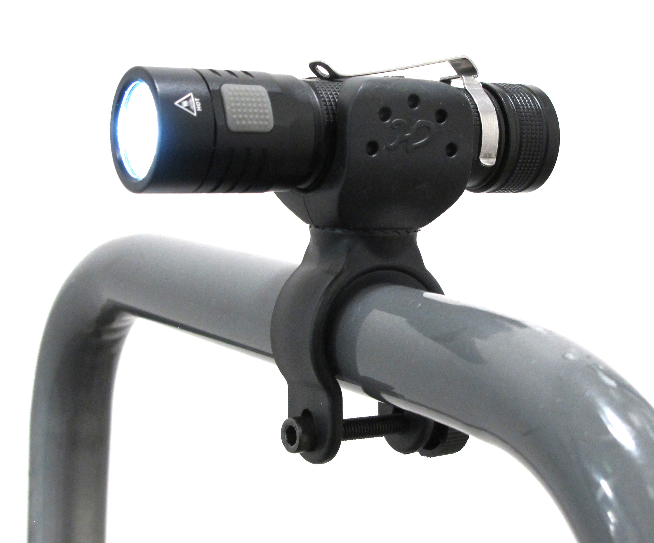 ENERpower Folomov EDC-C4 flashlight 1200L + battery + bicycle bracket