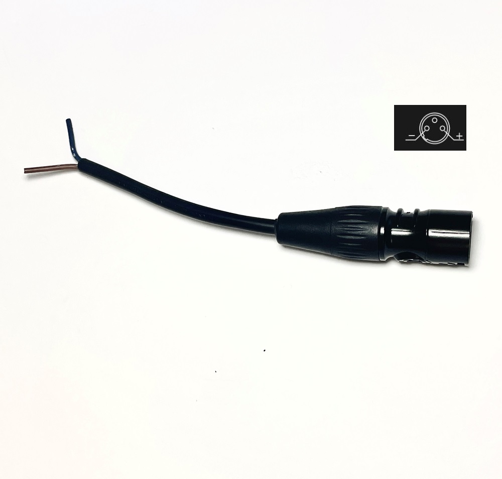 Adapter cable XLR-3 to open ends approx. 10 cm