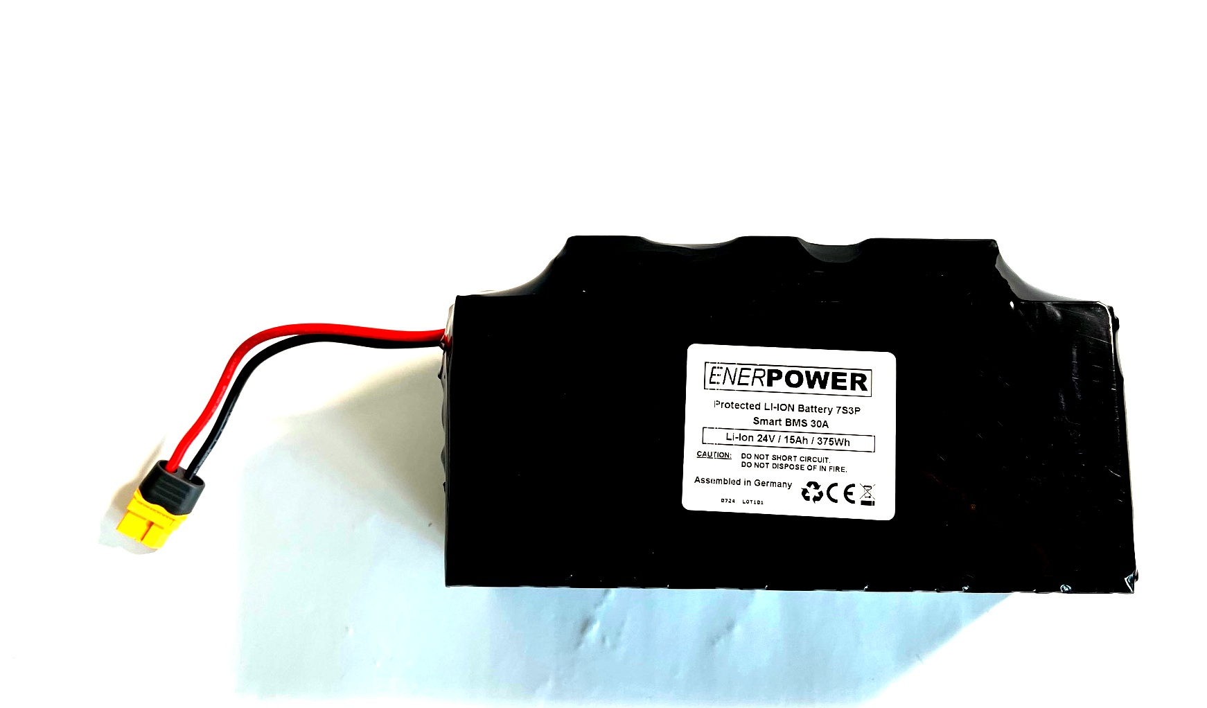 Softpack Battery 24V 15Ah BMS 30A XLR-3 with 50S