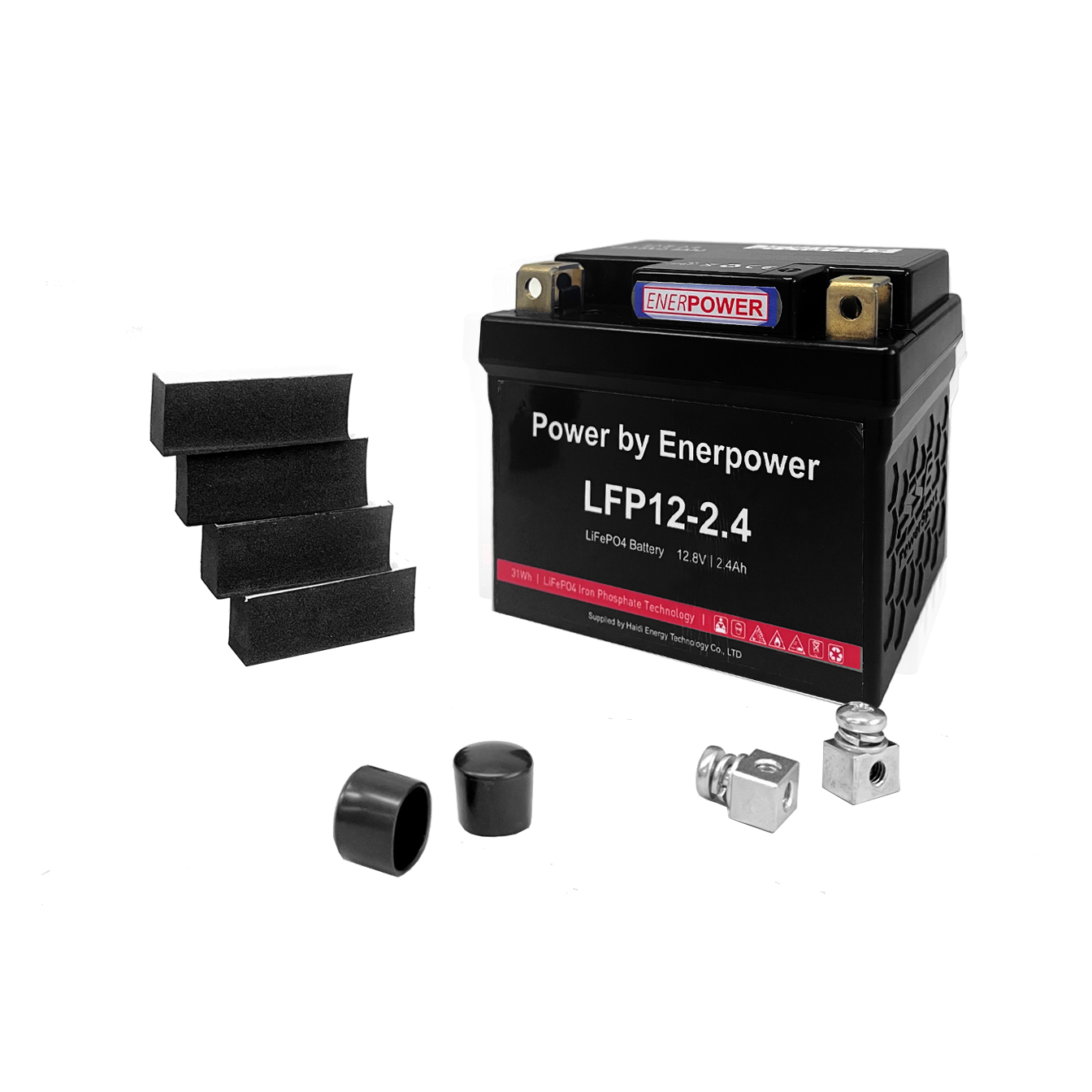 Enerpower LiFePO4 12V motorcycle battery starter battery 2.4Ah (30Wh)