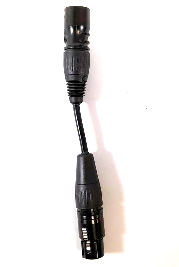 Enerpower adapter cable 10 cm  XLR-3 pins to XLR-4
