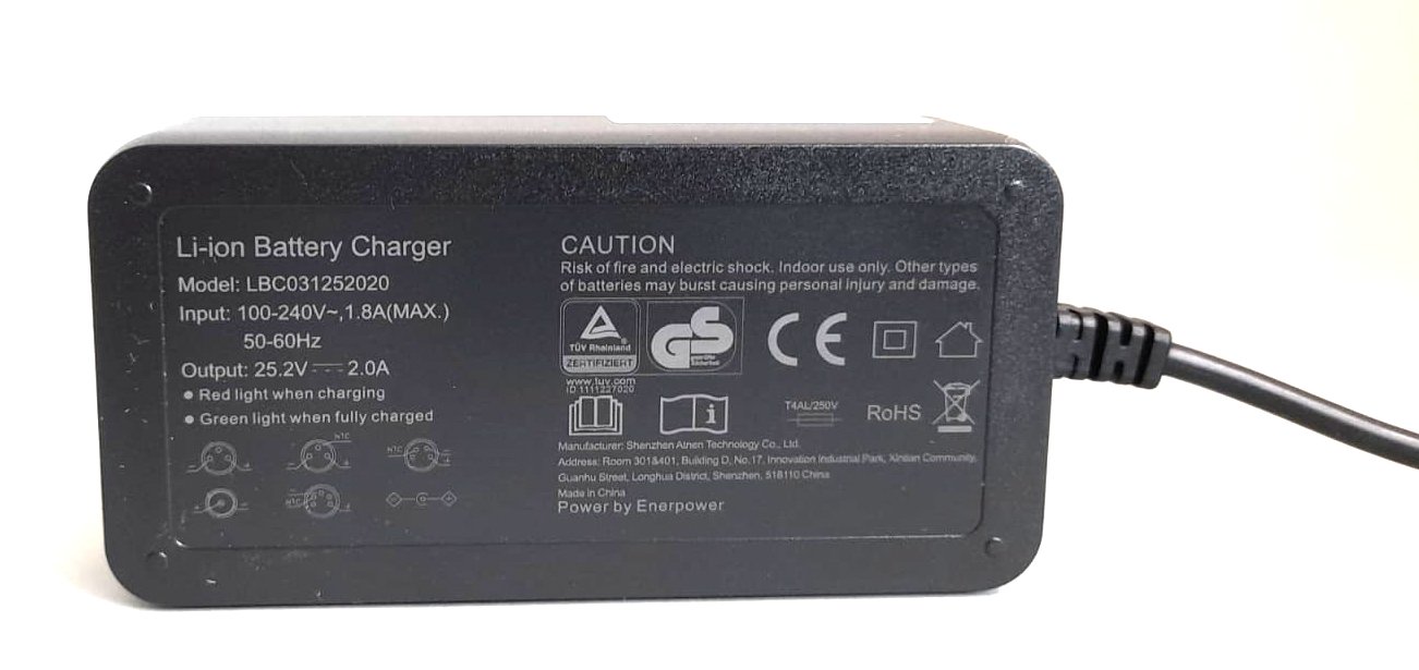 2A 6S Charger for Li-Ion Batteries 21.6V - 22.2V 2A 50W Desk-Top DC