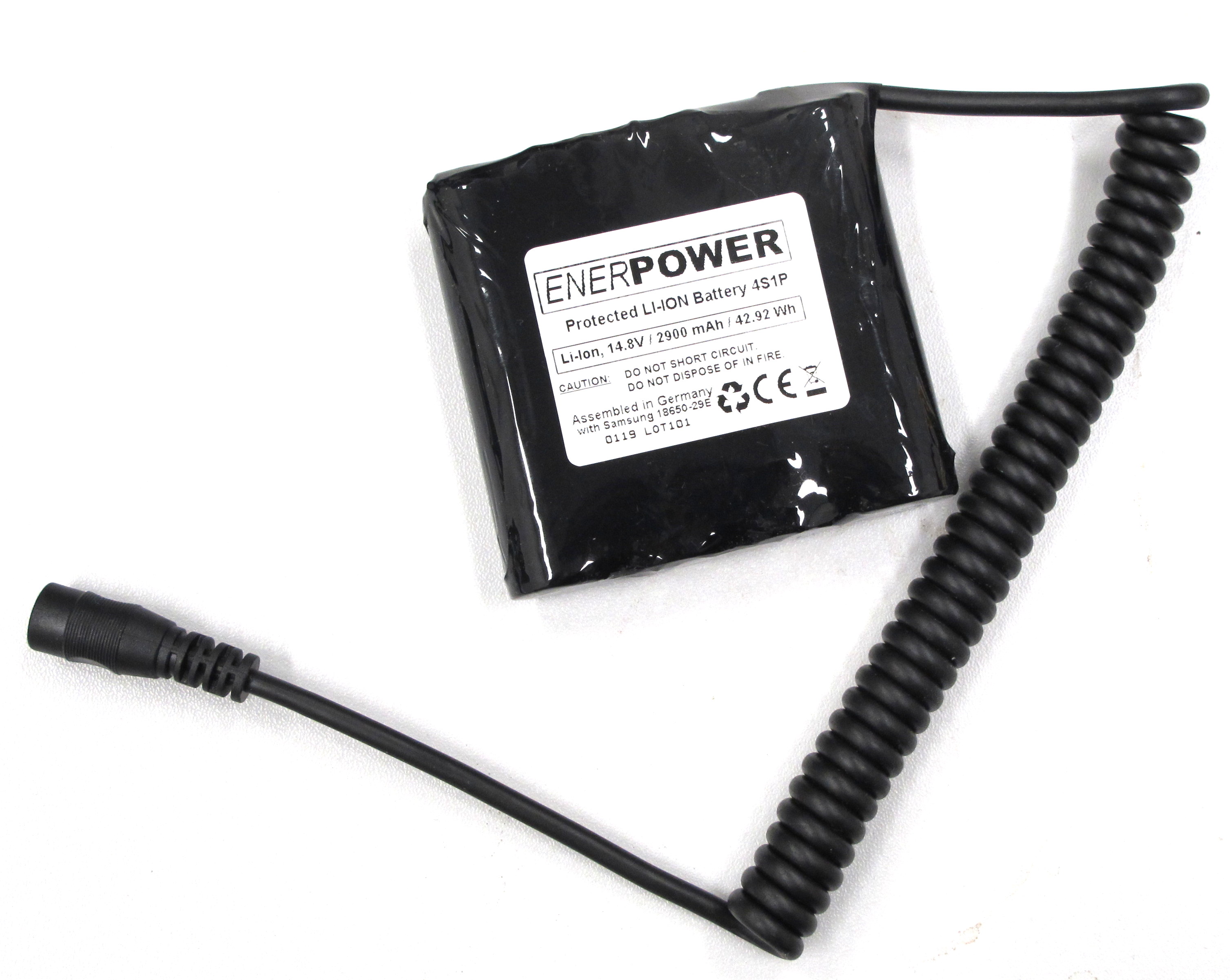 ENERpower 4S1P battery 14.4V-14.8V 2900 mAh Li-Ion with DC / Cable Open.-End 4x 1