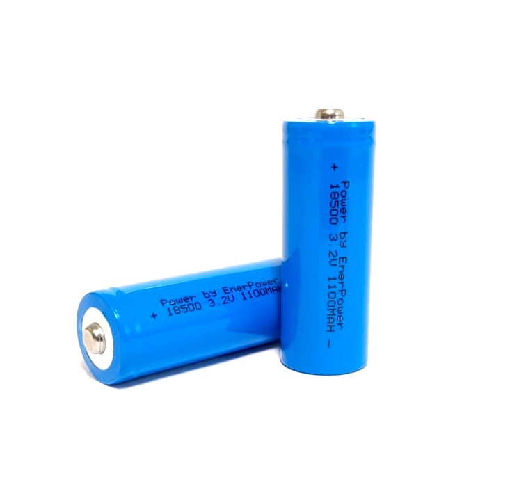 ENERpower 18500 3,2V 1100 mAh 2C Button-Top