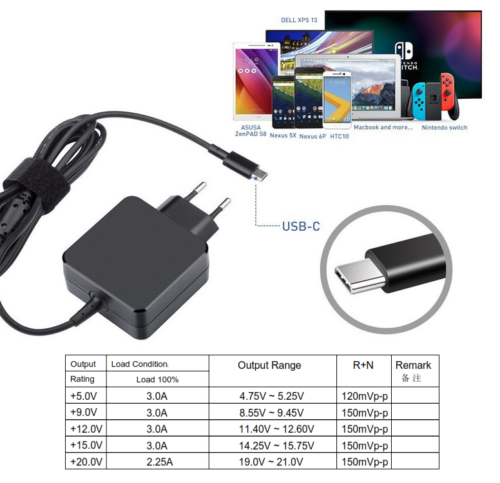 Enerpower EP-45W USB-C USB-C Ladegerät QC2.0 QC3.0 PD2